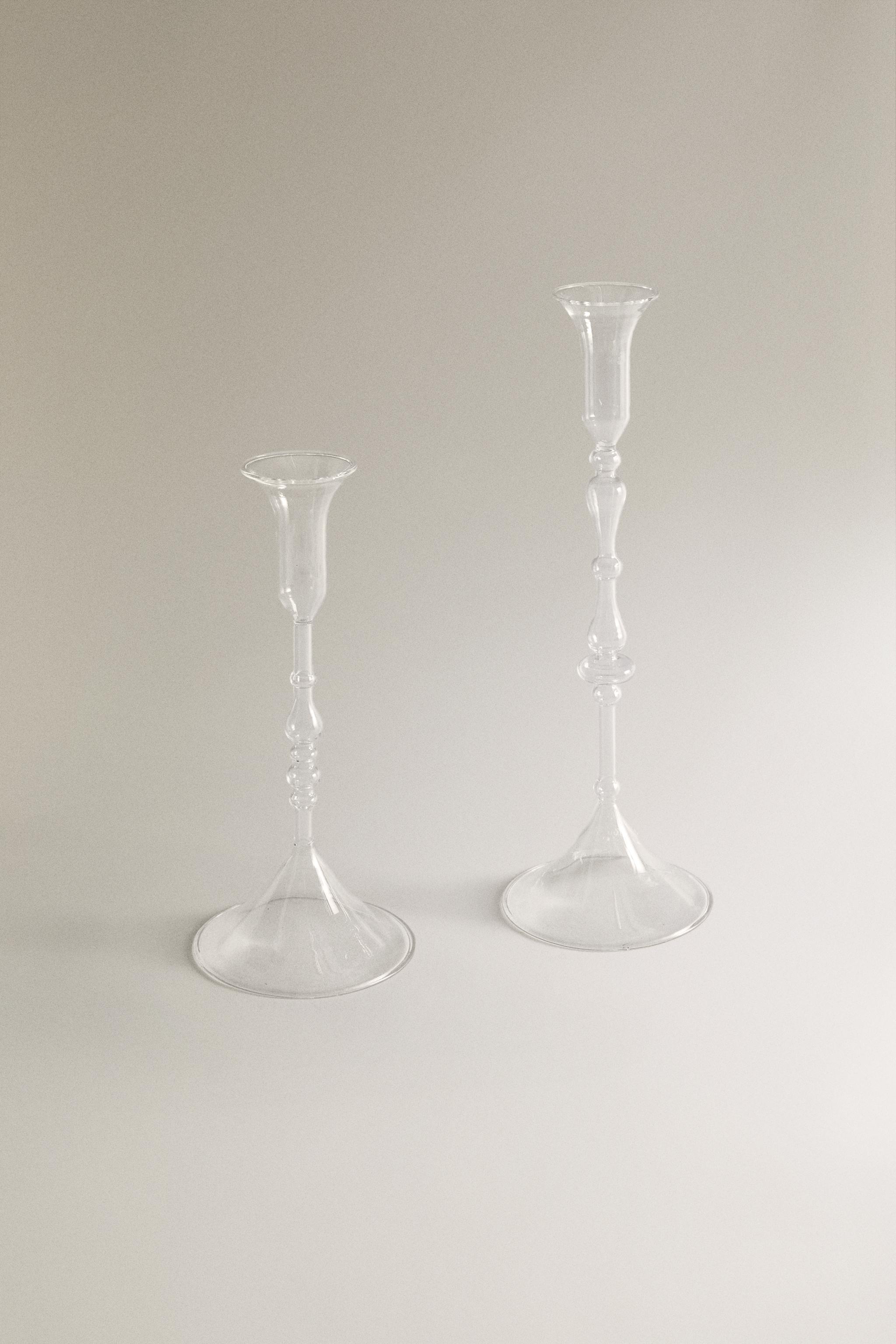 BOROSILICATE GLASS CANDELSTICK
